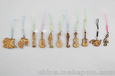 音樂禮品 手機(jī)掛 實木手機(jī)掛件